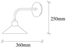 Kinkiet w kolorze brązu ø 24 cm Sivani – Opviq lights