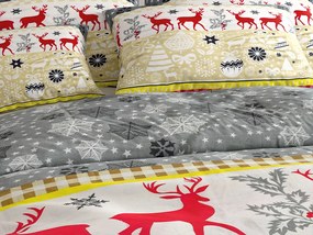 PrzytulneMieszkanie.pl PrzytulneMieszkanie.pl Flanelowa pościel CHRISTMAS TIME kolorowa Rozmiar pościeli: 70 x 90 cm | 140 x 200 cm