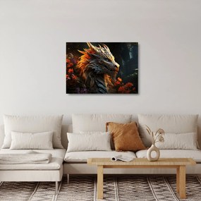Obraz na szkle - Smok (70x50 cm)