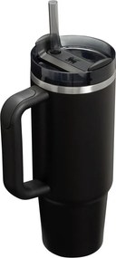 Czarny termos ze stali nierdzewnej ze słomką 890 ml Quencher H2.O FlowState™ Tumbler Black 2.0 – Stanley