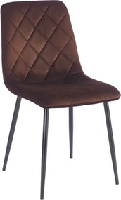 Aksamitne krzesło do jadalni K6-FX, tkanina velvet