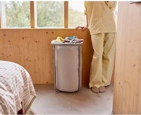 Jasnoszary tekstylny kosz na pranie 50 l Duo – Joseph Joseph