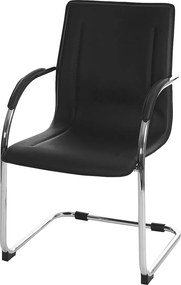 Krzesło do jadalni Perm (zestaw 6 sztuk),  czarny