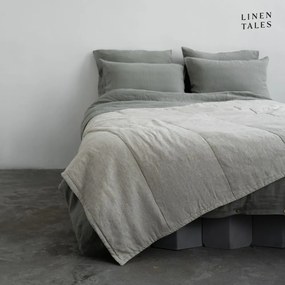 Lniana pikowana narzuta 140x220 cm Melange – Linen Tales