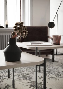Stolik kawowy Sonatia 60 cm prostokątny na metalowych nogach - kaszmir