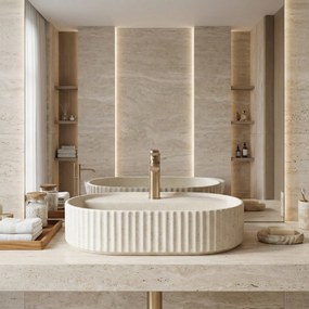 Umywalka nablatowa Rea Marcela 60 Vanilla