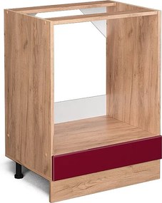 Szafka kuchenna czerwony połysk 60x46x81.6 r-line