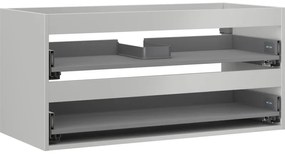 Mexen Box-A korpus szafki podumywalkowej 100 cm, 2 szuflady, szary mat - 91AX0-1000-470-2-62