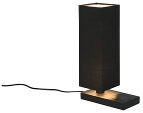 Lampa stołowa z ładowarką bezprzewodową w kolorze matowej czerni (wys. 35 cm) Haley – Trio
