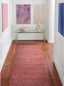 Ciemnoróżowy chodnik z materiału bouclé tkany ręcznie 80x200 cm Notting Hill Portobello – Ted Baker