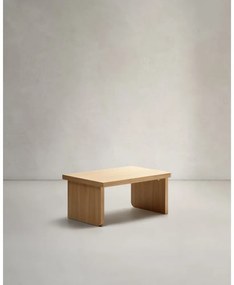 Stolik w dekorze dębu w naturalnym kolorze 89x62 cm Oaq – Kave Home