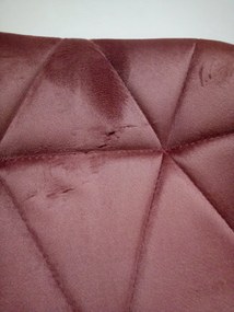 PROMOCJA Ciemnoróżowy fotel biurowy AVOLA VELVET II. jakość