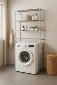 Srebrne półki nad pralkę H0-H75