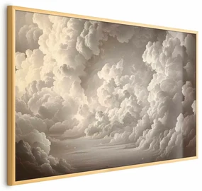 Plakat Miękka gra światła 30x21 cm z ramą złotą bez marginesu ARTGEIST B