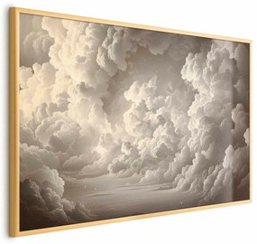 Plakat Miękka gra światła 42x29,7 cm z ramą złotą bez marginesu ARTGEIST B