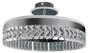 LED Ściemnialny żyrandol natynkowy LED/75W/230V 3000-6500K chrom + zdalne sterowanie