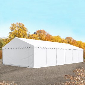 TOOLPORT 6x12m Namiot magazynowy, PVC 750, biały - (7256)