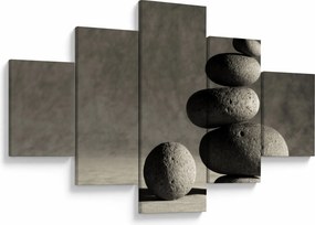 Obraz - Szare kamienie (125x70 cm)