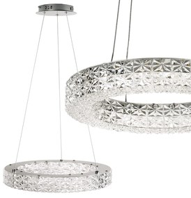 LAMPA WISZĄCA LED MS004-CP 40cm Chrom