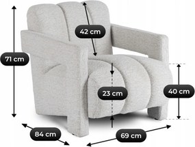 Designerski fotel wypoczynkowy Bender