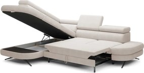 Narożnik OTIS L Lewostronny Regulowane Zagłówki wolnostojący tkanina AURORA 02 WERSAL