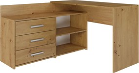 Biurko komputerowe narożne z komodą dąb artisan G5-S98