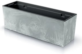 Doniczka ogrodowa 77 x 23,5 x 24,6 cm Urbi Case Beton Effect beton PROSPERPLAST