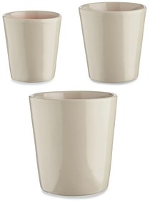 Zestaw doniczek ceramicznych CONICAL, 3 sztuki