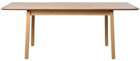 Rozkładany stół z blatem w dekorze dębu 95x200 cm Bari – Unique Furniture
