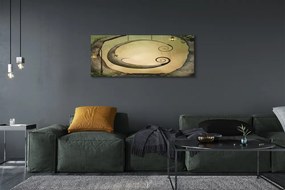 Obraz drukowany na płótnie Las Drzew i Świateł