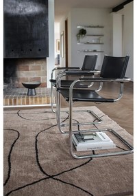 Brązowy bawełniany dywan odpowiedni do prania 140x200 cm Shadow – Mette Ditmer Denmark