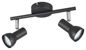 Czarna lampa punktowa ø 8 cm Cantar – Trio