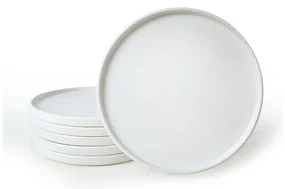 Białe ceramiczne talerze zestaw 6 szt. ø 27 cm – Hermia