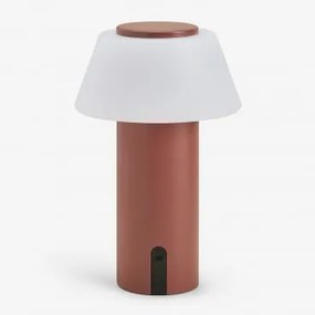 Bezprzewodowa Lampa Stołowa Led Do Użytku Zewnętrznego Z Żelaza Socotra Terracota - Sklum