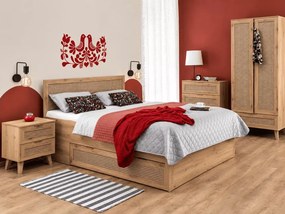 Łóżko tapicerowane Calviro z wysokim wezgłowiem i szufladami – nowoczesny design, komfort i elegancja do Twojej sypialni