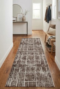 Brązowy chodnik dywanowy na metry T2-C94