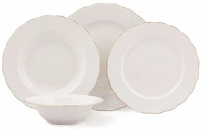 24-częściowy zestaw naczyń porcelanowych Simplicity