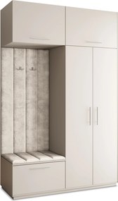 Masseno Garderoba REMA 150/240/60 cm Nowoczesna Szafa do Przedpokoju Kaszmir