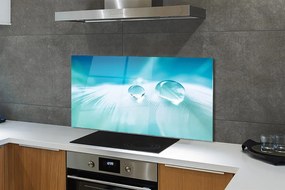 Panel nad Blat Kuchenny Makro Detal Kropli Wody