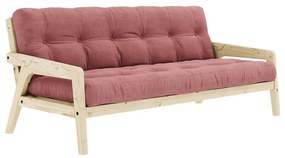 Różowa rozkładana sofa 190 cm Grab Clear – Karup Design