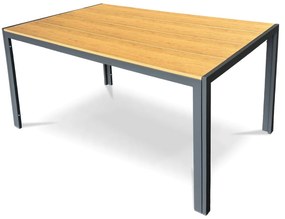 Stół ogrodowy Autronic, metal, polywood, brązowy, AZT-S1215 OAK