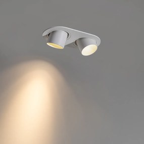 Okrągły podtynkowy reflektor biały GU10 35 mm, regulowany, 2-punktowy - Installa