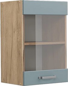 Szklana szafka kuchenna niebiesko-szary 40x31x60 r-line