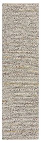 Kremowy chodnik z mieszanki wełny tkany ręcznie 60x230 cm Minerals – Flair Rugs