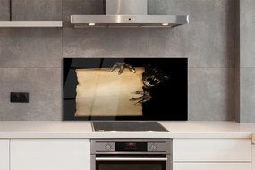Panel szklany do Kuchni Szkic Mrocznej Postaci na Kartce