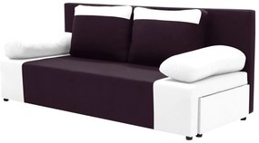 Kanapa sofa 3 os z funkcją spania SONI Bordowy/Biały