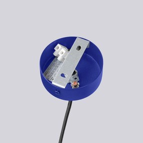 Żyrandol HALO 6 ultramaryna ryflowany SOLLUX  LIGHTING