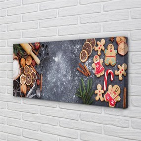 Obraz drukowany na płótnie Świąteczne Pierniki w Mące