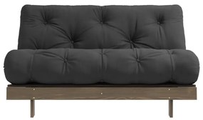 Czarna rozkładana sofa 140 cm Roots – Karup Design