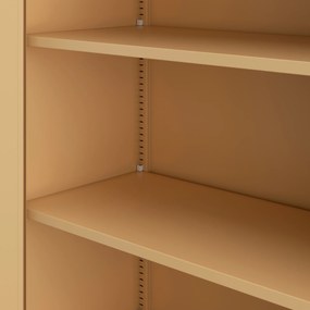 Witryna szklana AMELIA, 900 x 1850 x 400 mm, Fresh Style, beżowa